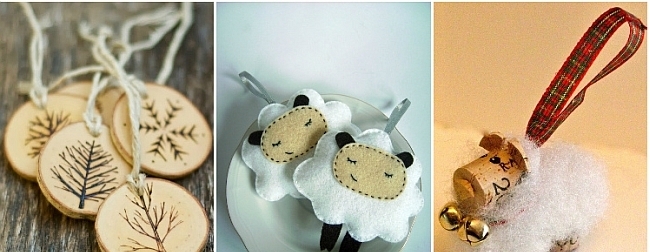 4 Toys in the form of sheep